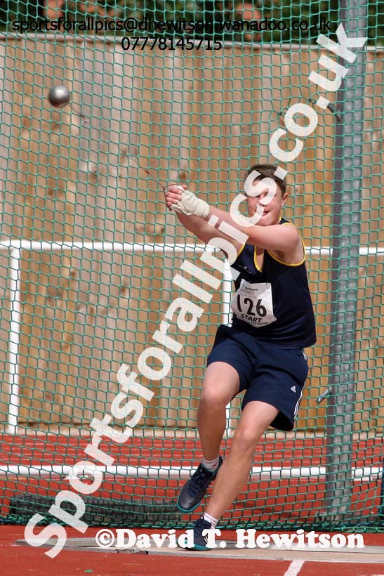 Boys under-15s hammer, Northern Under-13s, U-15s and 17s Championships. Photo: David T. Hewitson/Sports for All Pics